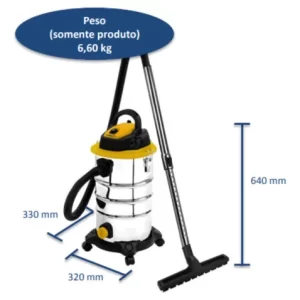 ASPIRADOR INDUSTRIAL MAP30 1400W 127V MENEGOTTI